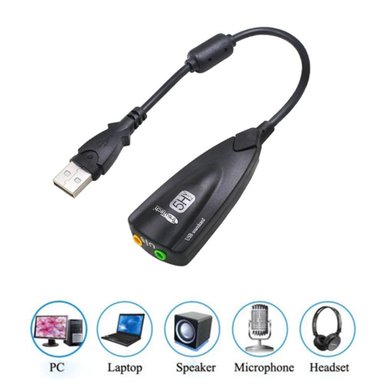 TARJETA DE SONIDO EXTERNA USB 7.1 USB A AUDIO Y MICRÓFONO TRAUTECH SANTOFA ELECTRONICS S1162