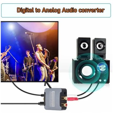 CONVERTIDOR AUDIO ÓPTICO DIGITAL A RCA DIGITAL A ANÁLAGO SANTOFA ELECTRONICS - 2