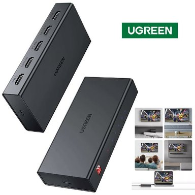 SPLITTER UGREEN 90514 HDMI 1X4 2.0 FULL HD 4K MULTIPLICA SEÑAL CONECTA 4 TV SANTOFA ELECTRONICS