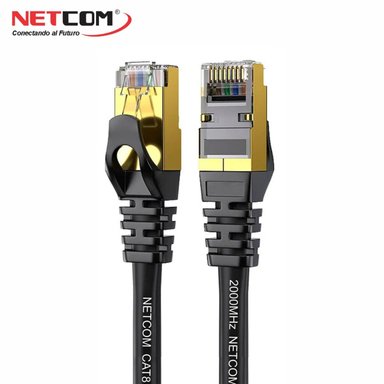 CABLE LAN RJ46 NETCOM TED CAT 8 CONECTOR 40GBPS ETHERNET 3 METROS - 4