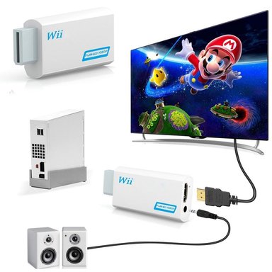 CONVERTIDOR WII A HDMI 1080P FULL HD 35MM ADAPTADOR SANTOFA ELECTRONICS - 1