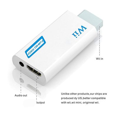 CONVERTIDOR WII A HDMI 1080P FULL HD 35MM ADAPTADOR SANTOFA ELECTRONICS - 4