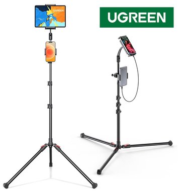 TRÍPODE 2 EN 1 TABLET Y CELULAR SOPORTE 1.74 MTS AJUSTABLE UGREEN SANTOFA ELECTRONICS S1712