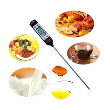 TERMÓMETRO DIGITAL COCINA LÍQUIDOS SÓLIDOS CARNES ACEITE 38.5CM SANTOFA ELECTRONICS S0341-1