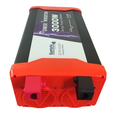 INVERSOR DE CORRIENTE 12V A 220V 3000V 2USB 2SOCKETS ONDA PURA LCD SANTOFA ELECTRONICS S1785 - 2