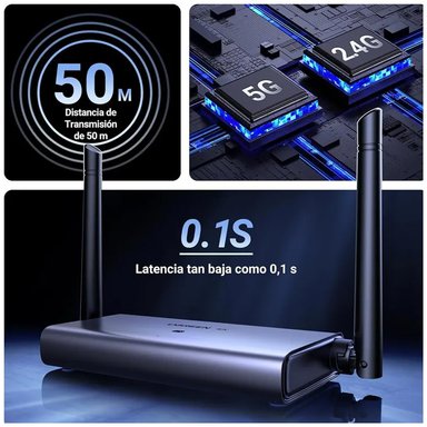 PARLANTE UGREEN EXTENDER HDMI VGA INALAMBRICO 50 METROS 60HZ 4K 5GHZ SANTOFA ELECTRONICS - 4