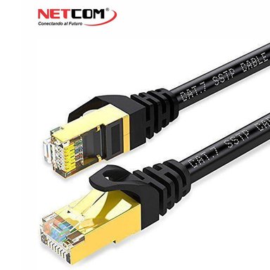 CABLE RED NETCOM CAT 7 RJ45 10 GBPS PATCH CORD CAT 7 COBRE 80 METROS SANTOFA ELECTRONICS - 3