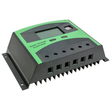 REGULADOR CONTROLADOR DE CARGA SOLAR KAZO PWM 50A 12V/24V 2 USB LCD SANTOFA ELECTRONICS S1369 - 6
