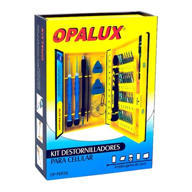 KIT DESATORNILLADORES OPALUX CELULAR 38 EN 1 HERRAMIENTA SANTOFA ELECTRONICS