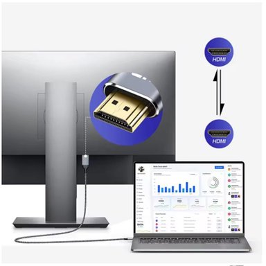 CABLE HDMI 2.0 15 METROS ULTRA HD 3D 4K 60HZ 2160P ENMALLADO SANTOFA ELECTRONICS S1814 - 3