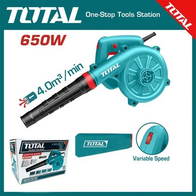 SOPLADOR ASPIRADOR DE AIRE 650W INDUSTRIAL TOTAL PC LAPTOP LIMPIEZA
SANTOFA ELECTRONICS S1837 - 4