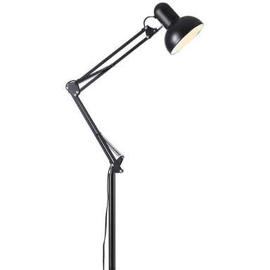 LAMPARA DE PISO 1.80 METROS CON BRAZO FLEXIBLE GRADUABLE NEGRA SANTOFA ELECTRONICS S0979 - 2
