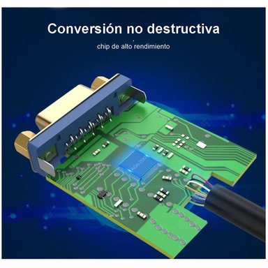 ADAPTADOR CONVERTIDOR DVI D 24+1 A VGA ACTIVO NETCOM CABLE PVC SANTOFA ELECTRONICS S1852 - 6