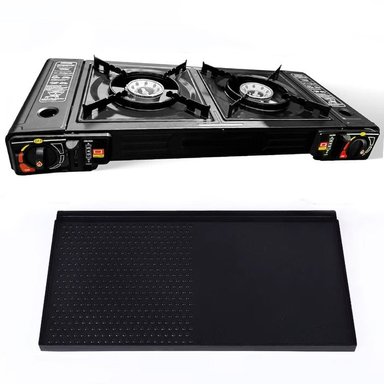 COCINA A GAS PORTATIL 2 HORNILLAS 2 EN 1 CON PARRILLA CAMP SANTOFA ELECTRONICS S1874 - 3