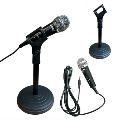 MICRÓFONO PLUG 3.5 MM PC PROFESIONAL BABY ASTRID + TRIPODE SANTOFA ELECTRONICS S1927