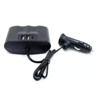 SPLITTER CIGARRERA DE CARGA PARA AUTO 1 X 3 SOCKETS + 2USB + 1 TIPO C 12V 24V SANTOFA ELECTRONICS S1986