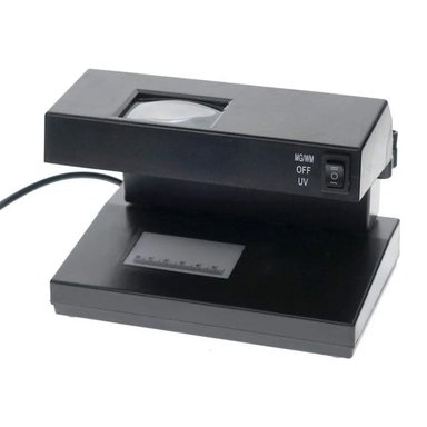 DETECTOR DE BILLETES FALSOS AD-2138 CON LUZ UV Y LUPA SOLES DÓLARES Y EUROS SANTOFA ELECTRONICS S1989 - 2