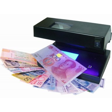 DETECTOR DE BILLETES FALSOS AD-2138 CON LUZ UV Y LUPA SOLES DÓLARES Y EUROS SANTOFA ELECTRONICS S1989 - 4