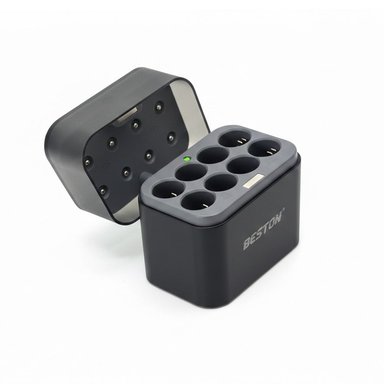 CARGADOR PILAS AA 8 PUESTOS BESTON HÍBRIDO NIMH LI-ION SANTOFA ELECTRONICS S2001 - 6