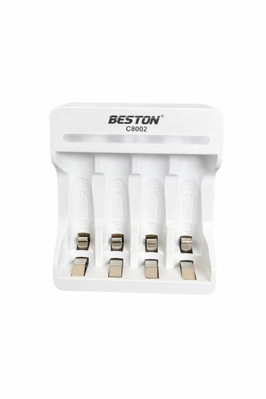 CARGADOR INTELIGENTE DE PILAS AA Y AAA NI-MH 4 PUESTOS C8002 SANTOFA ELECTRONICS S2018 - 1