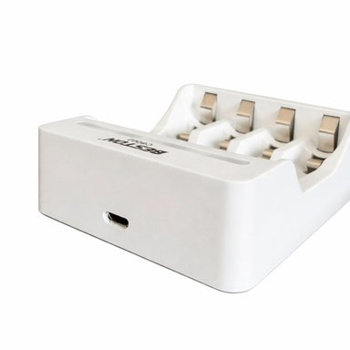 CARGADOR INTELIGENTE DE PILAS AA Y AAA NI-MH 4 PUESTOS C8002 SANTOFA ELECTRONICS S2018 - 5