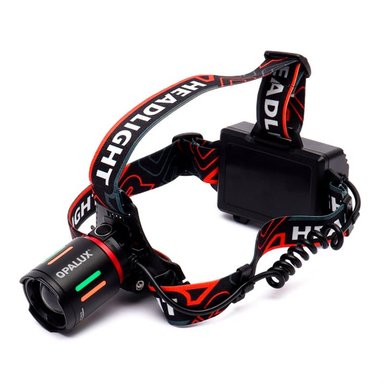 LINTERNA FRONTAL RECARGABLE OPALUX 10W DUAL CON ZOOM  7 MODOS  18650 IPX3 SANTOFA ELECTRONICS S2034 - 2