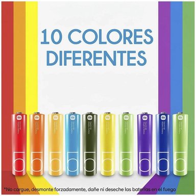 PILAS ALCALINAS XIAOMI AA LR6 1.5V PACK X10 LARGA DURACIÓN SANTOFA ELECTRONICS 2051 - 5
