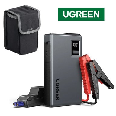 ARRANCADOR DE BATERÍA PARA AUTO UGREEN 1000A CON POWER BANK Y LUZ LED (12000MAH) SANTOFA ELECTRONICS S2094 - 2