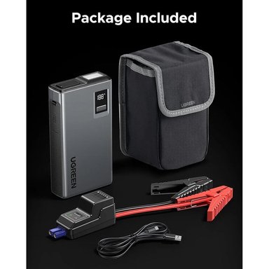 ARRANCADOR DE BATERÍA PARA AUTO UGREEN 1000A CON POWER BANK Y LUZ LED (12000MAH) SANTOFA ELECTRONICS S2094 - 3