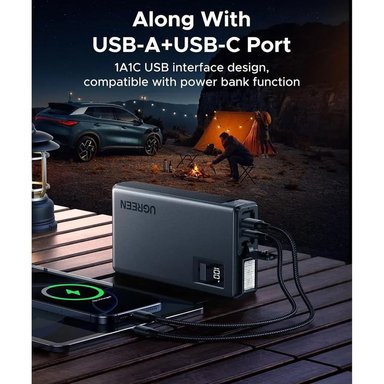 ARRANCADOR DE BATERÍA PARA AUTO UGREEN 1000A CON POWER BANK Y LUZ LED (12000MAH) SANTOFA ELECTRONICS S2094 - 4