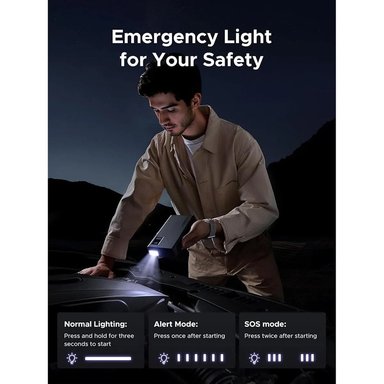 ARRANCADOR DE BATERÍA PARA AUTO UGREEN 1000A CON POWER BANK Y LUZ LED (12000MAH) SANTOFA ELECTRONICS S2094 - 6
