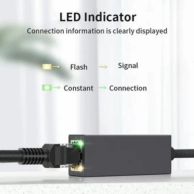 ADAPTADOR DE RED ETHERNET RJ45 A USB TIPO-C 100MBPS MINDPURE SE2070 - 5