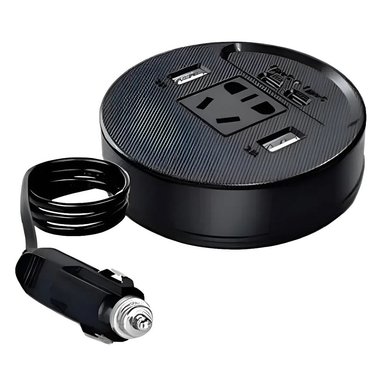INVERSOR DE CORRIENTE PARA AUTO 150W 12V A 220V CON USB Y TIPO-C SANTOFA ELECTRONICS S2080 - 1