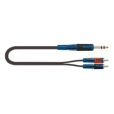CABLE 'Y' DE AUDIO 2M - QUIK LOK - RKSA120-2 - COLOR NEGRO