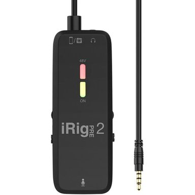 PREAMPLIFICADOR DE MICRÓFONO - IK MULTIMEDIA - IRIG PRE 2 - NEGRO - 1