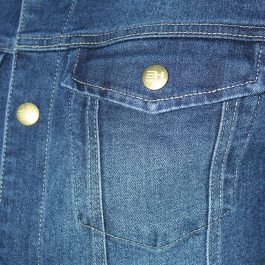 CASACA DENIM COMFORT CON BROCHES REGULABLES | ESTILO URBANO | PERFECT FIT - 5
