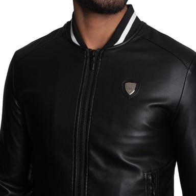 CASACA BOMBER EN ECO-CUERO – ESTILO STAR BOY - 3