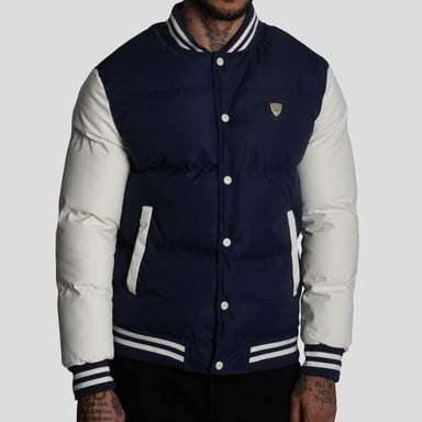 CASACA VARSITY PUFFER BLOCK COLOR-REPELENTE AL AGUA Y CORTAVIENTO - 1