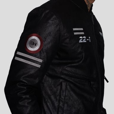 CASACA BOMBER DE ECOCUERO- DISEÑO BAD BOYS - LOOK URBANO CON ACTITUD - 3