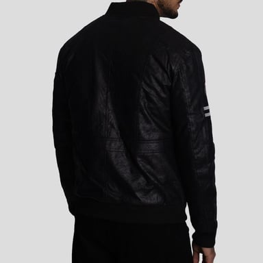 CASACA BOMBER DE ECOCUERO- DISEÑO BAD BOYS - LOOK URBANO CON ACTITUD - 4