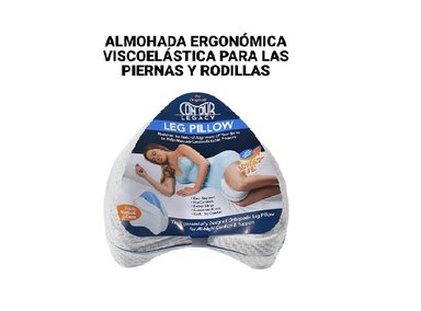 ALMOHADAS BLANCO ERGONÓMICAS VISCOELÁSTICA LAS PIERNAS Y RODILLAS