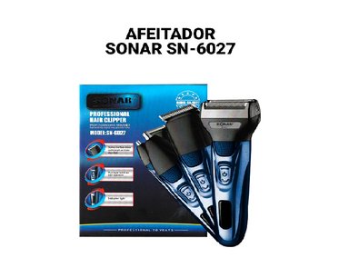AFEITADOR SONAR SN-6027 AZUL ACERO