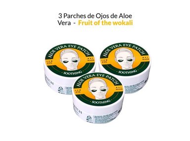 PARCHES OJOS FRUIT OF THE WOKALI ALOE VERA X3