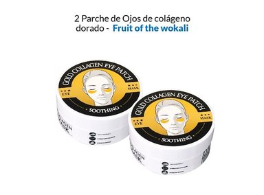 PARCHE OJOS FRUIT OF THE WOKALI COLÁGENO DORADO X2