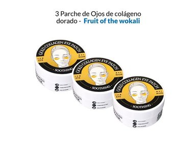 PARCHE OJOS FRUIT OF THE WOKALI COLÁGENO DORADO X3