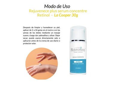 SÉRUM ROSTRO Y CUELLO LA COOPER 3 UNIDADES REJUVENECE PLUS CONCENTRE RETINOL 30G - 2