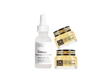 SET SERUM FACIAL THE ORDINARY HYALURONIC ACID 2% + B5 60 ML + 2 GEL 24K ANTI EDAD 50 GR