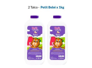 PACK X2 TALCO PETIT BEBÉ X 1KG BOTELLA - 1