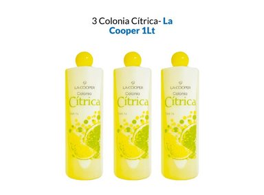 PACK 3 COLONIA PETIT CITRICA LA COOPER UNISEX 1 L