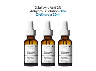PACK 3 SERUM FACIAL THE ORDINARY SALICYLIC ACID 2% ANHYDROUS SOLUTION 30 ML